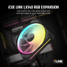 iCUE LINK LX140 RGB 140mm PWM Single Fan Expansion