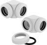 Hydro X Series XF Hardline 90° 14mm OD Fitting Twin Pack — White