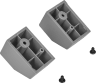 iCUE 4000X/4000D/4000D Airflow Rear Case Feet, Gray