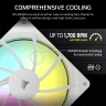 RS140 ARGB 140mm PWM Fans - Dual Pack - White