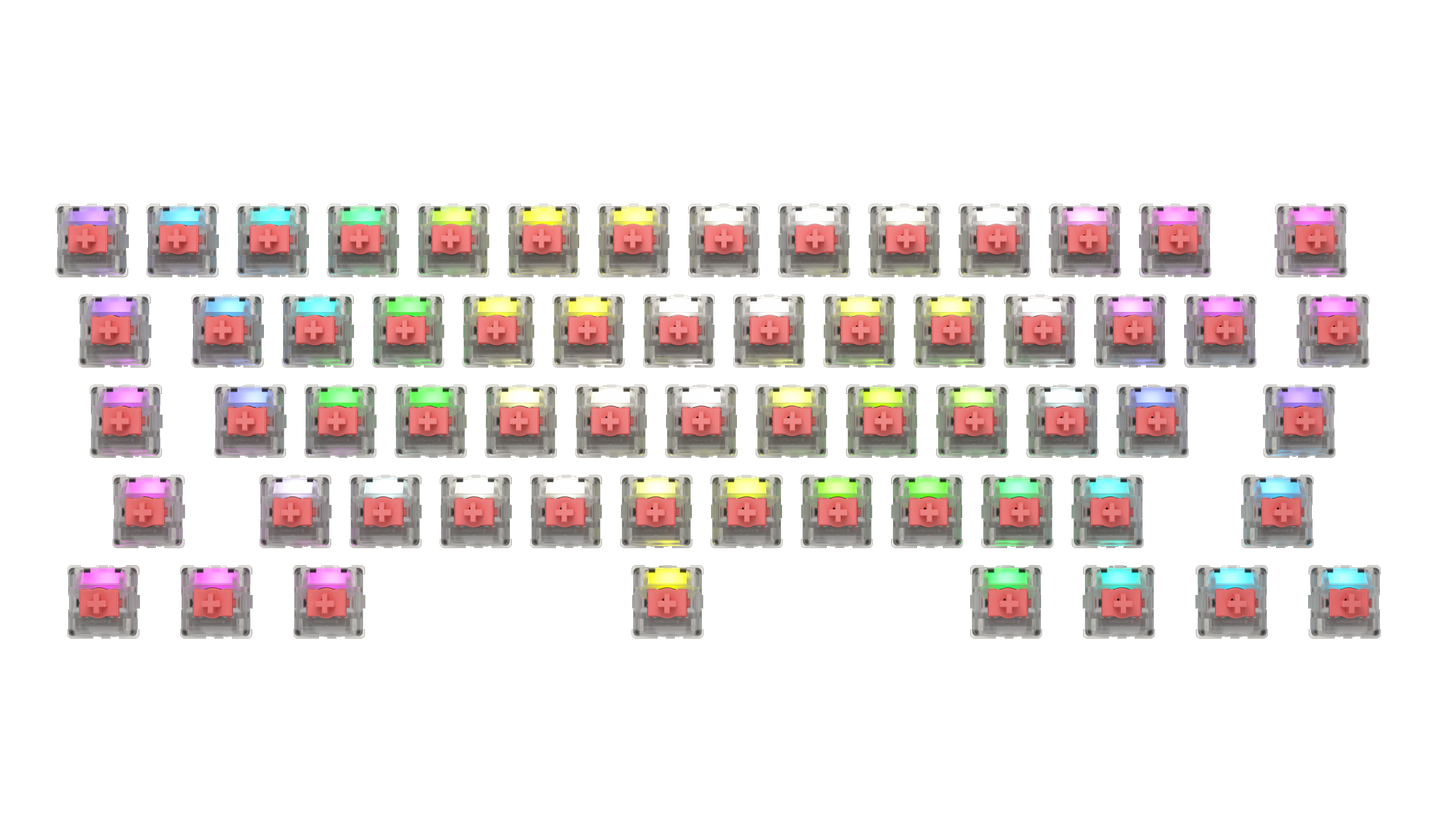 CHERRY MX RGB SILENT Red - 65pcs
