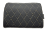 T1 RACE Lumbar Cushion, Black with Yellow Stitching
