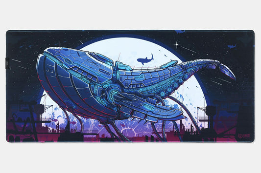 Drop + Dwarf Factory McWhale Desk Mat - Blue
