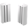 Platform Series Corner Post Supports - White