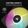 iCUE AF120 RGB SLIM 120mm PWM Fluid Dynamic Bearing Fan — Black Single Pack