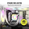 iCUE H100i ELITE CAPELLIX XT Liquid CPU Cooler, White