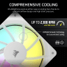 RS120 ARGB 120mm PWM Fans - Triple Pack - White