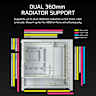 FRAME 5000D RS High-Airflow Mid-Tower PC Case - White