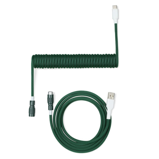 Drop Emerald Coiled YC8 Keyboard Cable