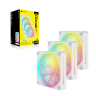 iCUE LINK LX120 RGB 120mm PWM Fans Starter Kit - White