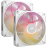 iCUE LINK RX140 MAX RGB 140mm PWM Thick Fans Starter Kit - White
