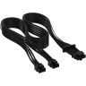 Premium Individually Sleeved 12+4pin PCIe Gen 5 12V-2x6 600W Cable Type 5 Gen 5, Black