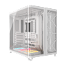AIR 5400 LX-R RGB iCUE LINK Triple Chamber Mid-Tower PC Case - White