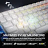 VANGUARD AIR 99 WIRELESS Optical-Mechanical Gaming Keyboard - White (Revival Series)