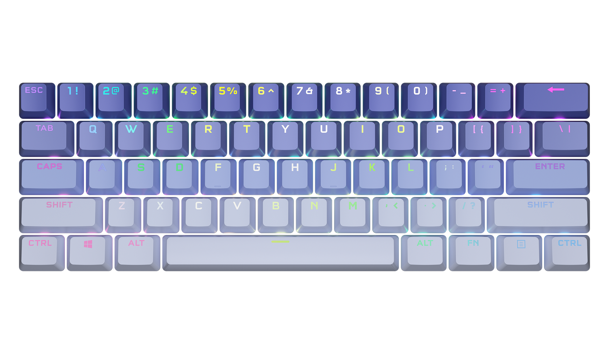 K70 Keycaps - Purple Rune
