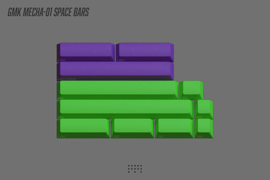 Drop + FU11.META1 GMK Mecha-01 R2 Keycap Set - Space Bars Kit