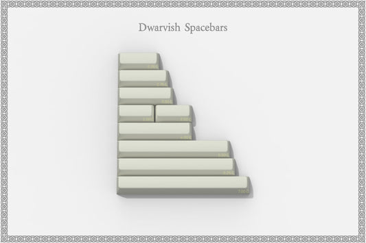 Drop + The Lord of the Rings™ MT3 Dwarven Keycap Set - Spacebars