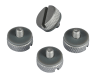 Graphite 220T RGB Tempered Glass Thumbscrew Set, Silver