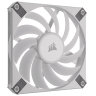 iCUE AF120 RGB SLIM 120mm PWM Fluid Dynamic Bearing Fan — White Twin Pack