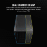 6500X Mid-Tower Dual Chamber PC Case - Black/Obsidian Aluminum