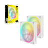 iCUE LINK LX140 RGB 140mm PWM Fans Starter Kit - White