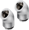 Hydro X Series 45° Rotary Adapter Twin Pack — Chrome