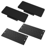 Platform:6 Desk - Desk Extensions and Side Peg Boards Kit, Black