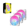 iCUE LINK RX120 RGB 120mm PWM Fan Triple Starter Kit - White