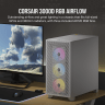 3000D RGB AIRFLOW Mid-Tower PC Case - White