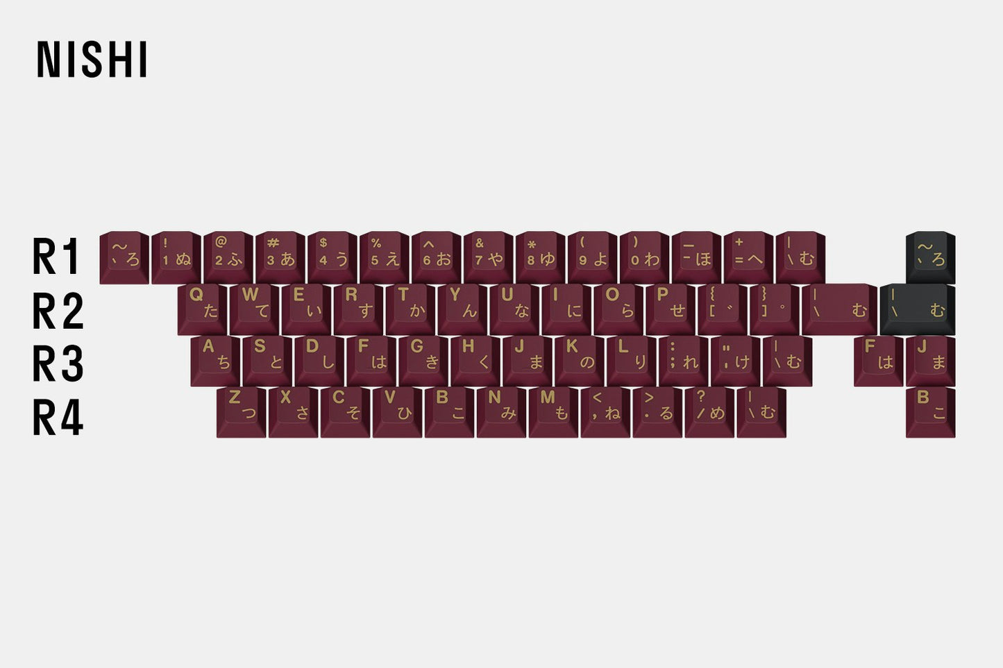 Drop + RedSuns GMK Red Samurai Custom Keycap Set - Red Samurai Nishi