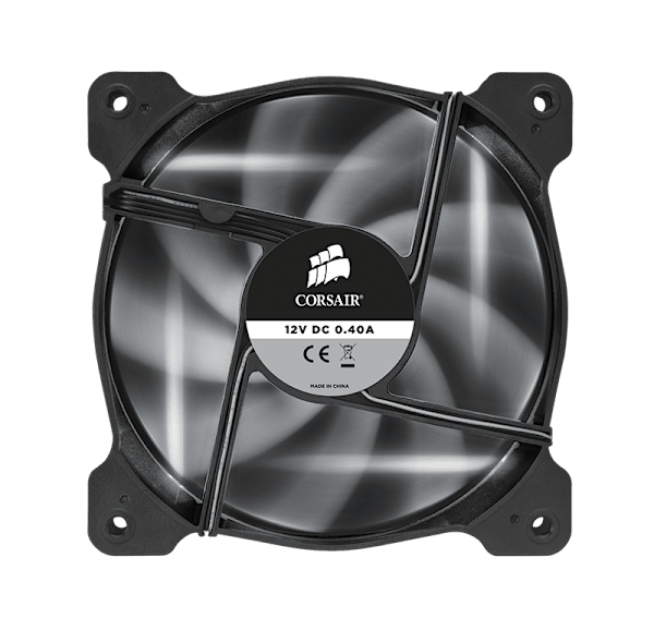 Air Series™ SP120 LED White High Static Pressure 120mm Fan Twin Pack