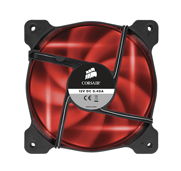 Air Series™ SP120 LED Red High Static Pressure 120mm Fan Twin Pack