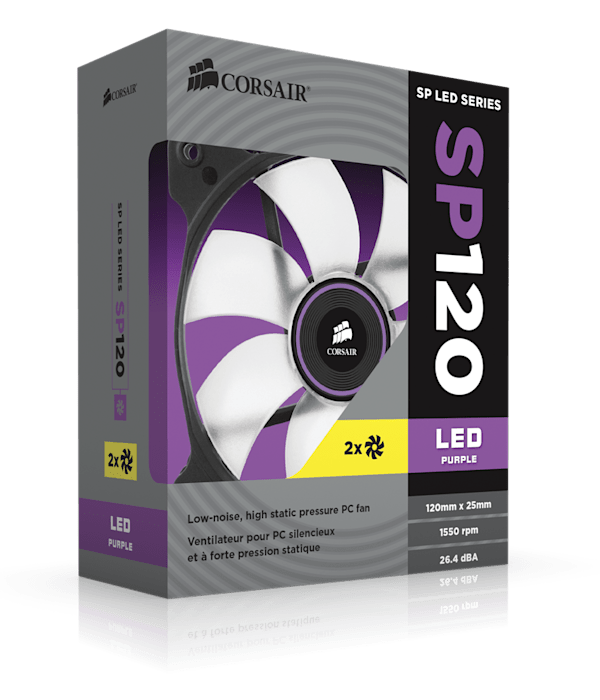 Air Series™ SP120 LED Purple High Static Pressure 120mm Fan
