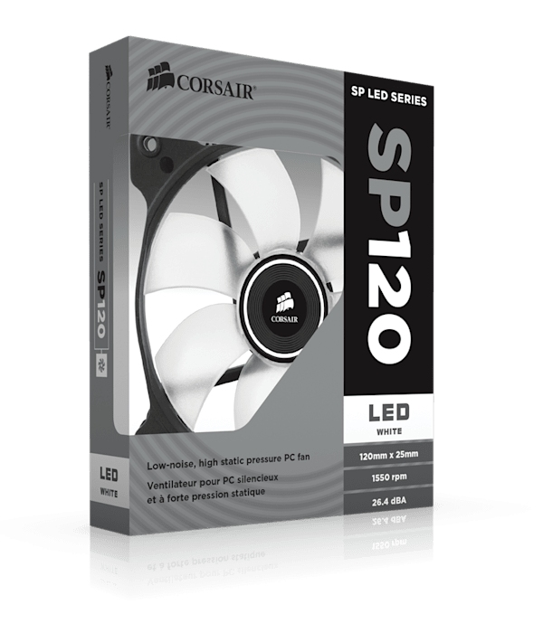 Air Series™ SP120 LED White High Static Pressure 120mm Fan