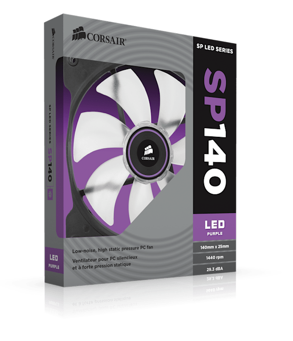 Air Series™ SP140 LED Purple High Static Pressure 140mm Fan