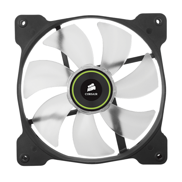 Air Series™ SP140 LED Green High Static Pressure 140mm Fan Twin Pack