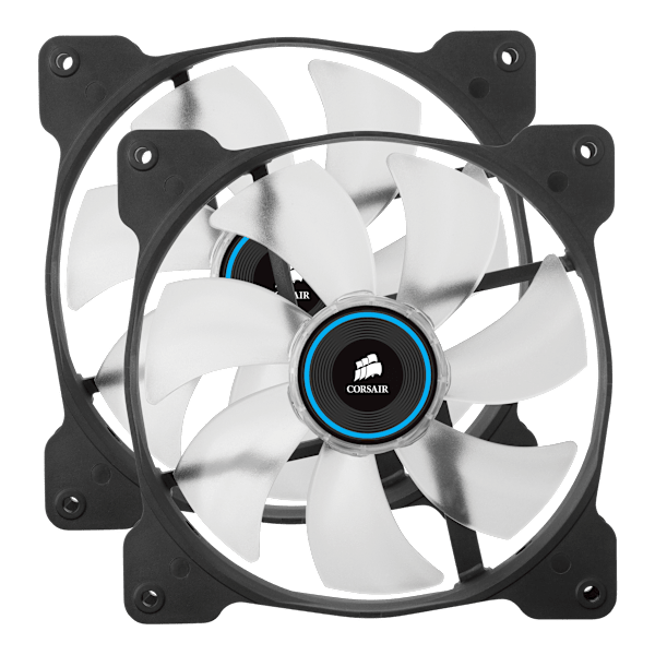 Air Series™ SP140 LED Blue High Static Pressure 140mm Fan Twin Pack