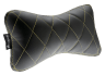 T1 RACE Head/Neck Cushion, Black with Yellow Stitching