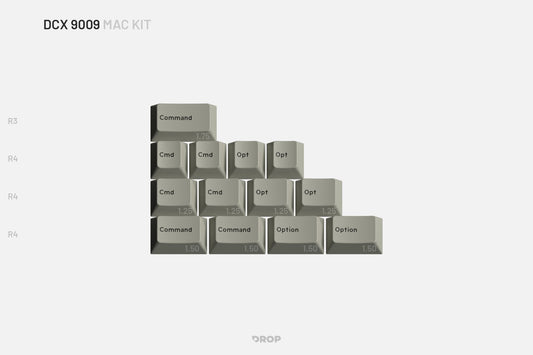 Drop + MiTo DCX 9009 Keycap Set - Mac Kit