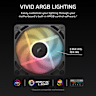 RS120-R ARGB 120mm PWM Reverse Fans Triple Pack