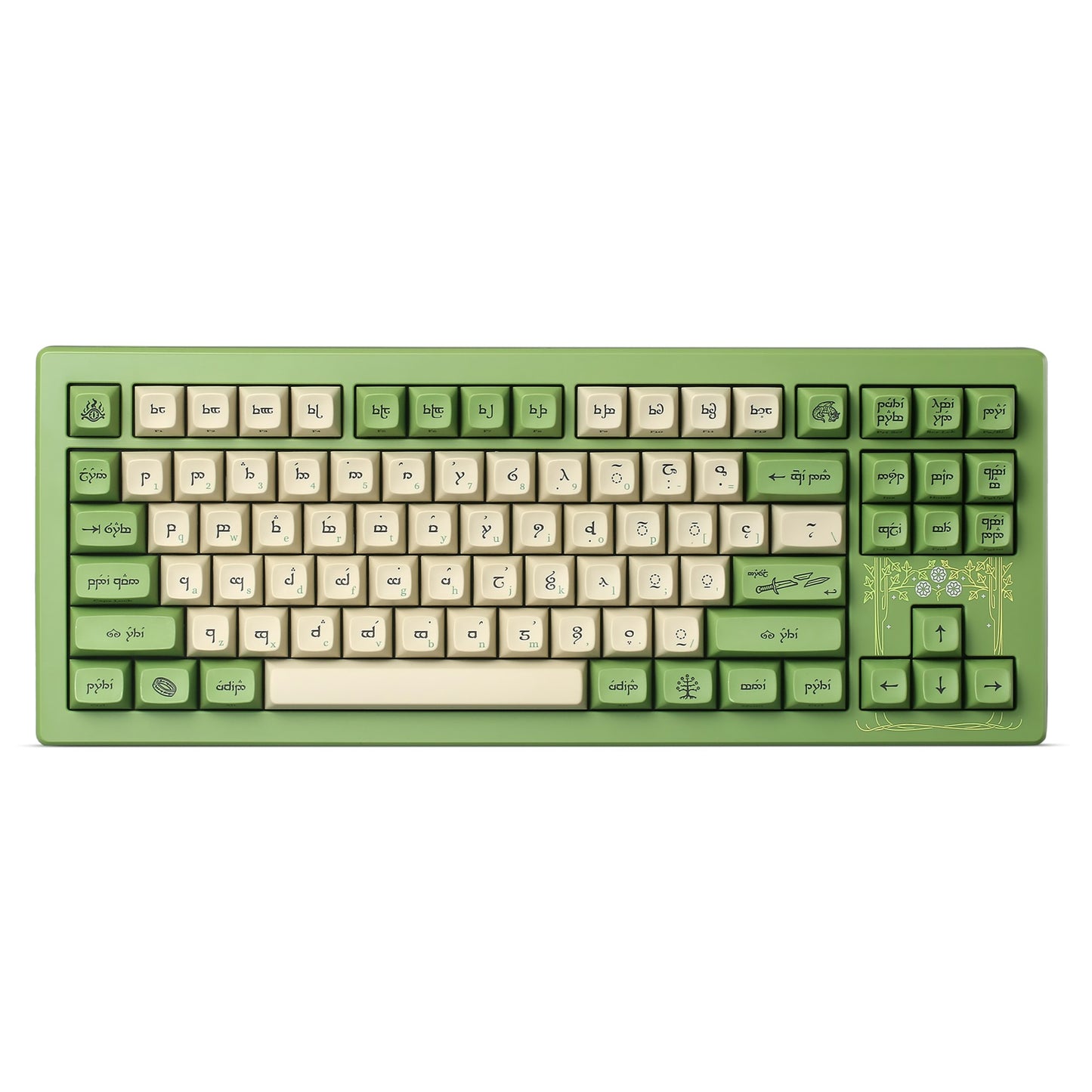 Drop + The Lord of the Rings™ Elven CSTM80 Keyboard