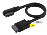 iCUE LINK Cable, 2x 200mm with Straight/Slim 90° connectors, Black