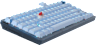 K65 PLUS 75% RGB Mechanical Gaming Keyboard – Glacier Blue