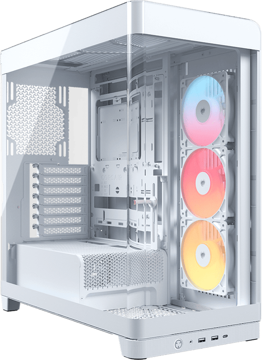 FRAME 4500X RS-R ARGB Panoramic Glass Mid-Tower PC Case - White