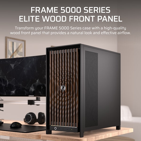 FRAME 5000 Series ELITE WOOD Front Panel - Black/Walnut