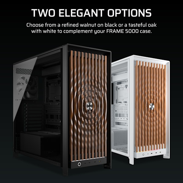 FRAME 5000 Series ELITE WOOD Front Panel - Black/Walnut