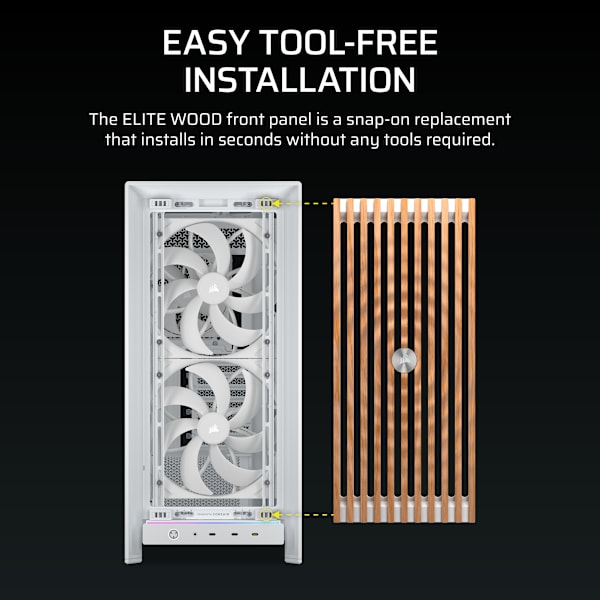 FRAME 5000 Series ELITE WOOD Front Panel - White/Oak