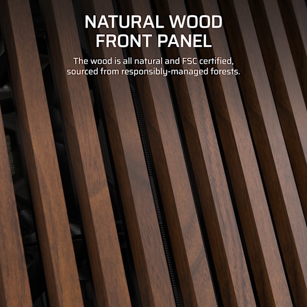 FRAME 5000D WOOD RS Modular Mid-Tower PC Case - Black/Walnut