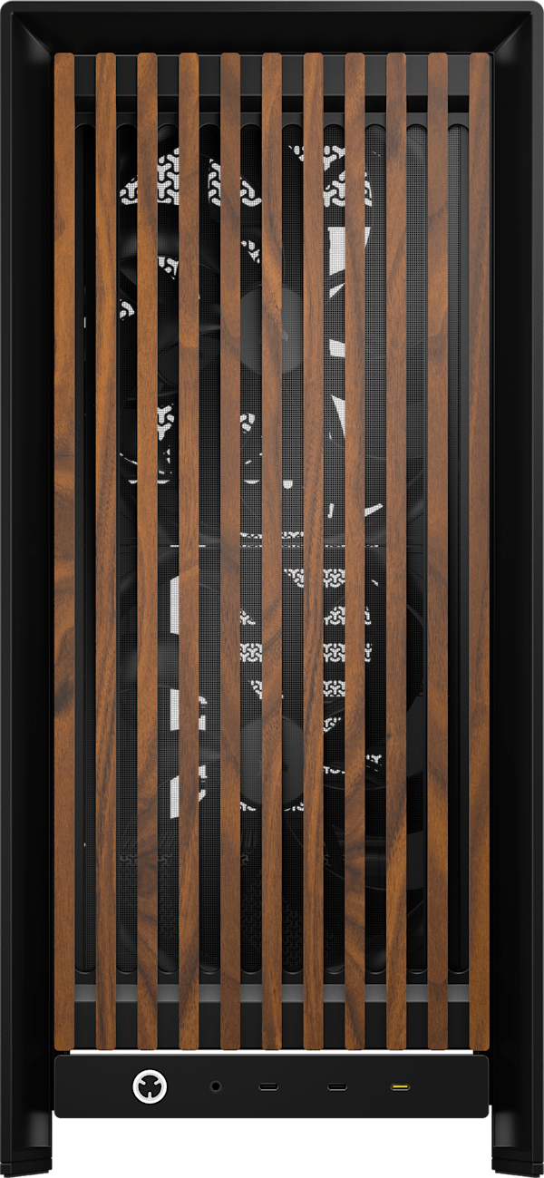 FRAME 5000D WOOD RS Modular Mid-Tower PC Case - Black/Walnut