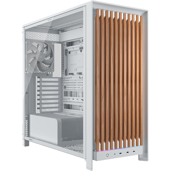 FRAME 5000D WOOD RS Modular Mid-Tower PC Case - White/Oak